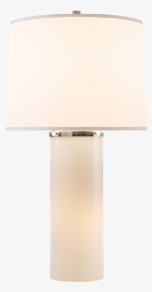 Moon Glow Table Lamp In White Glass With Silk Shade - Pöytävalaisin Marmori