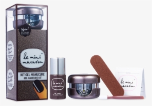 Gel Manicure Kit - Le Mini Macaron Chocolate Sparkle Glitter Kit 180g