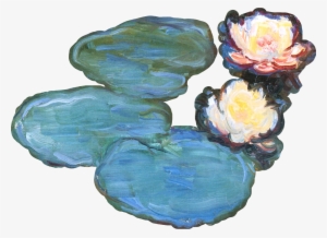Made Some Water Lillies By My Boy Monet Transparent - Water Lilies In Bloom Monet
