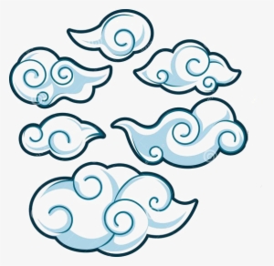 Japan Cloud Illustration - Japanese Style Clouds