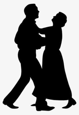 Transparent Dancer Vector - Elderly Couple Dancing Silhouette - 408x596 ...