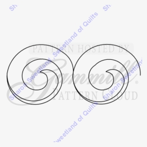 Simple Swirl Border - Circle