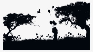 Boy Butterflies Couple Dark Female Girl He