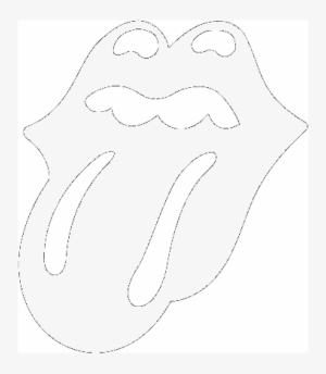 Rolling Stones Logo Black And White