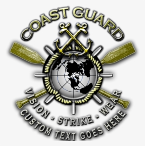 Coast Guard Crossed Oars Military Shirt - Crest
