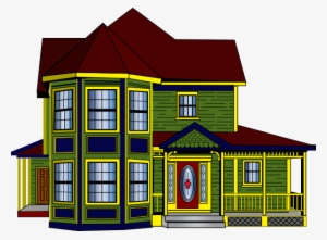 Colorful Cottage Clip Art At Clker - Clipart Big House