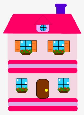 Cute House Clipart Free Clipart Images - Pink Dollhouse Clipart
