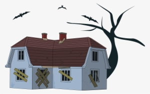Download Free Printable Clipart And Coloring Pages - Creepy House Clipart