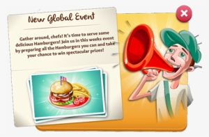 Global Event Hamburgers - Cartoon