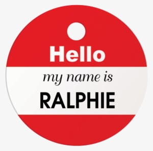 My Name Is Round Pet Id Tag - Personal Leadership Model