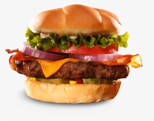 1/3 Lb Bacon Cheddar Burger - Black And Blue Burger Png