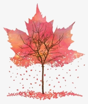 Art Autumn Printmaking Drawing - Autumn Leaves Falling Drawing