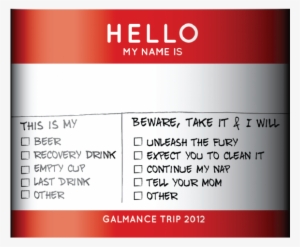 Hello My Name Is Basic Label - Label