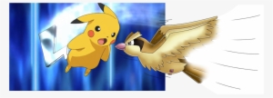 Pikachu Vs Pidgey - Pikachu Using Iron Tail