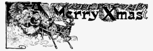 A Merry Christmas Banner - Clip Art