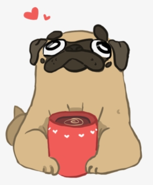 Pug With A Mug - Pug Png
