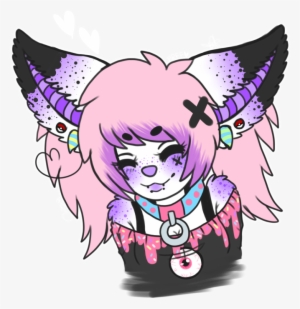 Pastel By Silly Bananna - Pastel Goth Furry Girl