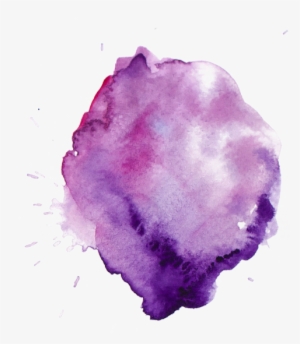 Purple Watercolor Stain Png