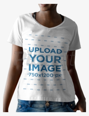 1000 X - Black Woman Mockup Shirt