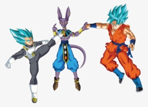 Image Library Library Vegeta And Goku Ssgss - Goku Vs Beerus Png
