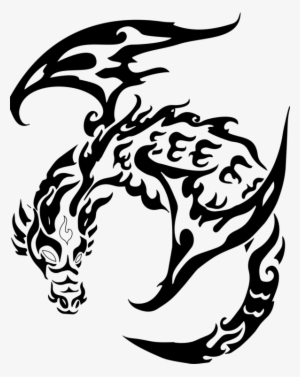 Chinese Dragon Japanese Dragon Tattoo Art - Dragon Tribal Tattoo Transparent Background
