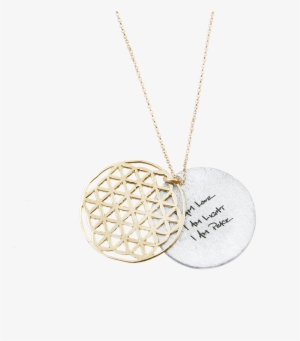 Load Image Into Gallery Viewer, Flower Of Life Necklace - Pulseira Com Pingente Transparente