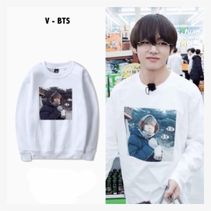 Bts V Taehyung "frozen Tae" Pullover - Bts Run Eps 53