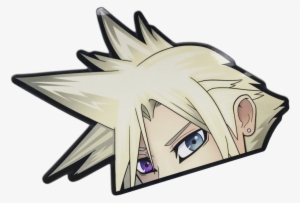*holographic* Cloud Strife Peeker - Car