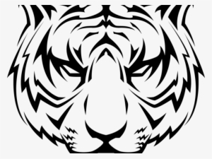 White Tiger Png Transparent Images - Tiger Head Vector Art