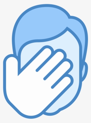 The Foreground Of The Icon Has A Person's Left Hand - Facepalm