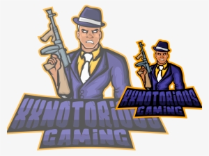 Gangster Typography Branding Logoeport Logoillustration - Cartoon