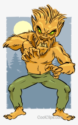Cartoon Werewolf Royalty Free Vector Clip Art Illustration - Lobisomem Cartoon