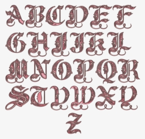 Royal Alphabet Pink Png - Alphabet Coloring Book: Hand Lettering