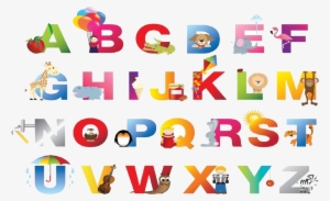 Alphabet A To Z Png Transparent Background - Kids Alphabet