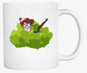 Where's Waldo In A Bush Pubg Mug - Pubg Wheres Waldo
