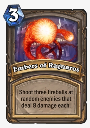 Embers Of Ragnaros Card - Beam Card Hearthstone