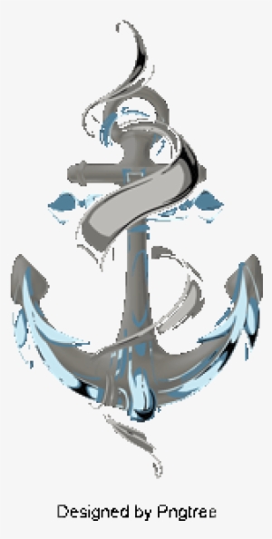 Vector Ribbon Anchor Printing, T Shirt Prints, T Shirt - Printing