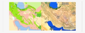 Desert Area Of Iran Indicated In Light Pink And Cream - Desert Area In Iran
