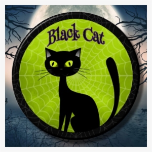 Black Cat Magnet Or Pin - Cat