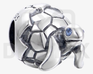 Turtle-bead - Silver