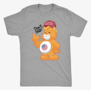 Don't Care Bear W/ Make America Great Again Hat Adult