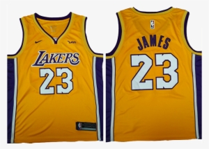 Los Angeles Lakers Jersey - Lebron Yellow Lakers Jersey
