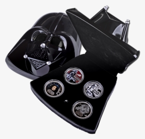 Darth Vader Fine Silver 1 Oz - Star Wars Darth Vader Head & Coins