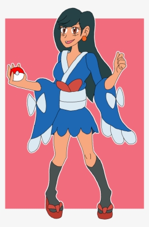 Pokémon X And Y Ash Ketchum Serena May Dawn - Pokemon Ash Furisode Girl