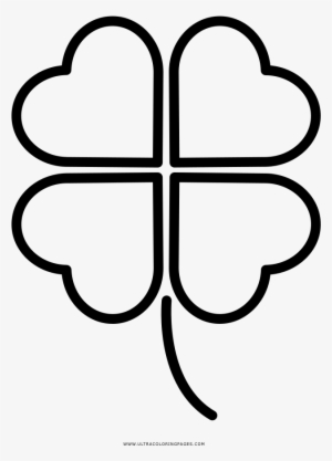 Four Leaf Clover Coloring Pages With Page Ultra - Logo That Looks Like A Flower