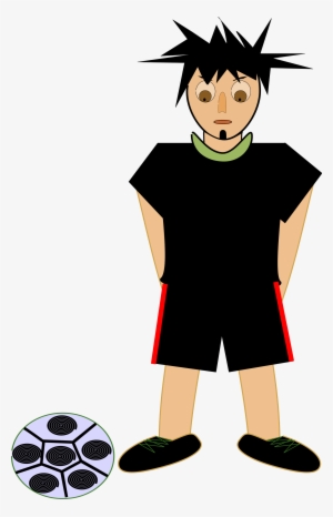 This Free Icons Png Design Of Football Player - Cartoon Soccer Player Shower Curtain