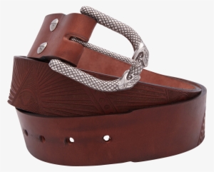 All Seeing Eye Brown Leather Belt - Belt