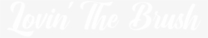 Lovin-brush - Web Logo Png White