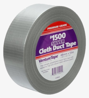 Professional Grade Cloth Duct Tape, Silver - 3m? Venture Tape? Cloth Duct Tape 1500 Silver, 3 In