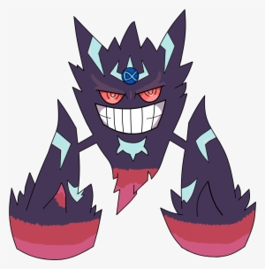 Alpha Mega Gengar - Cartoon